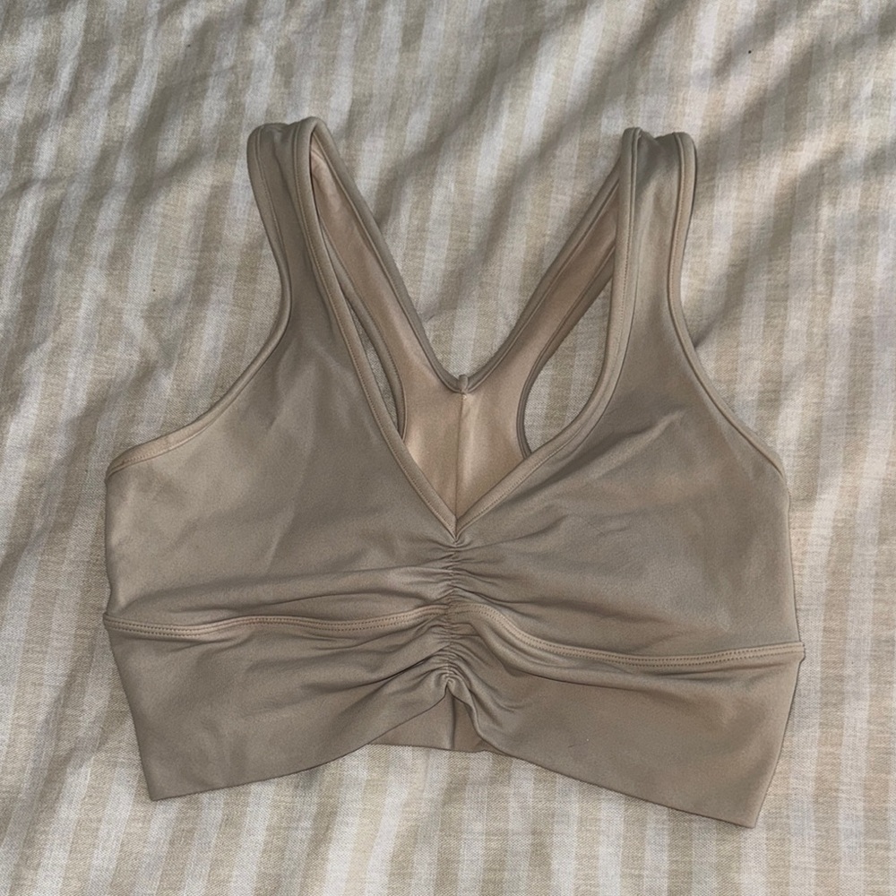 ALO Yoga Cream Sports Bra
